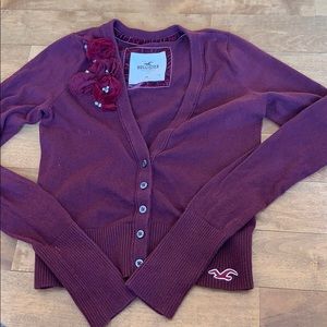 Burgundy Hollister Sweater